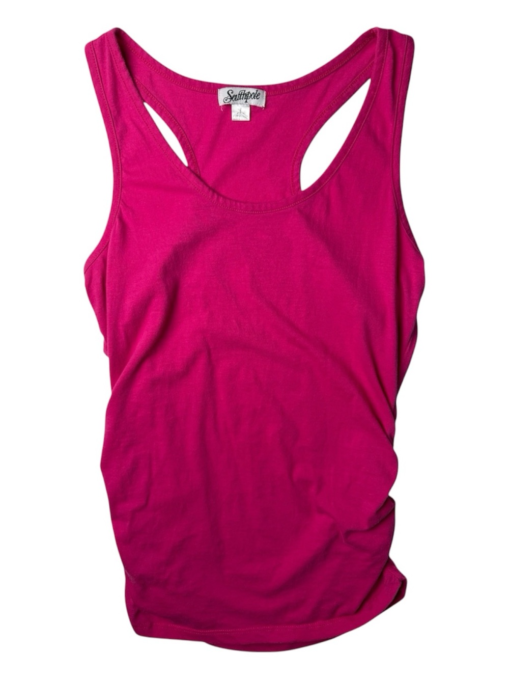Southpole Ruched Side Pink Tank Top